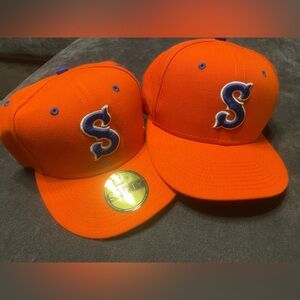 SYRACUSE METS New Era 59FIFTY MiLB FITTED HAT CAP, 6 7/8 or 7 1/8